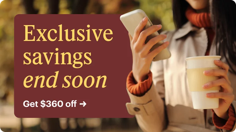 Get up $360 off