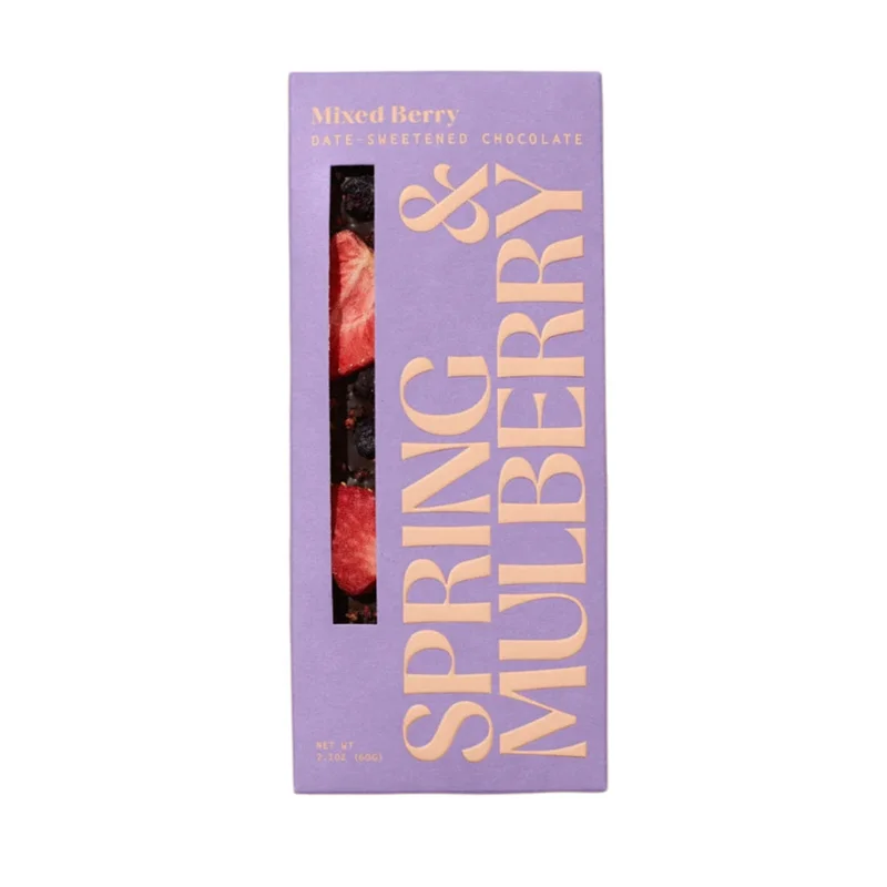 Image of Mixed Berry Date-Sweetened Dark Chocolate (3-Pack)