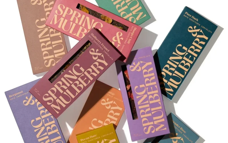 Image Spring & Mulberry chocolate bars