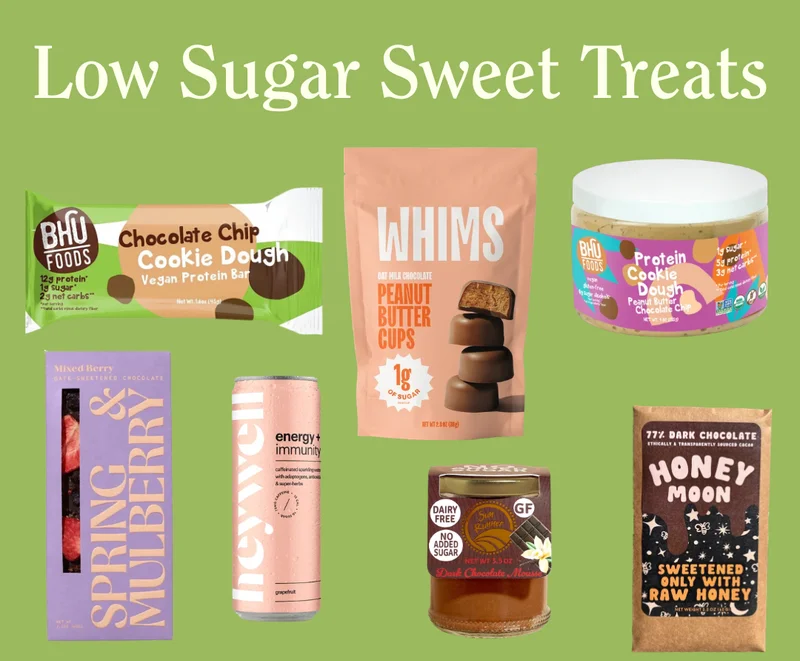 GIF of low sugar snacks