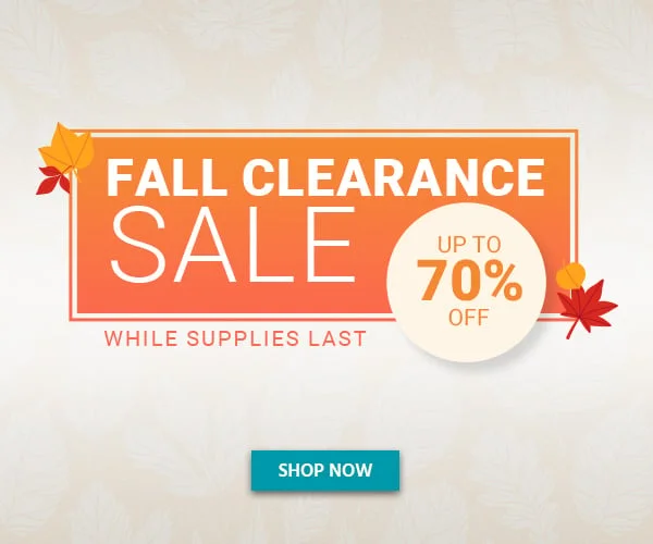 Fall Clearance Sale Savings Up To 70% Off While Supplies Last Shop Now