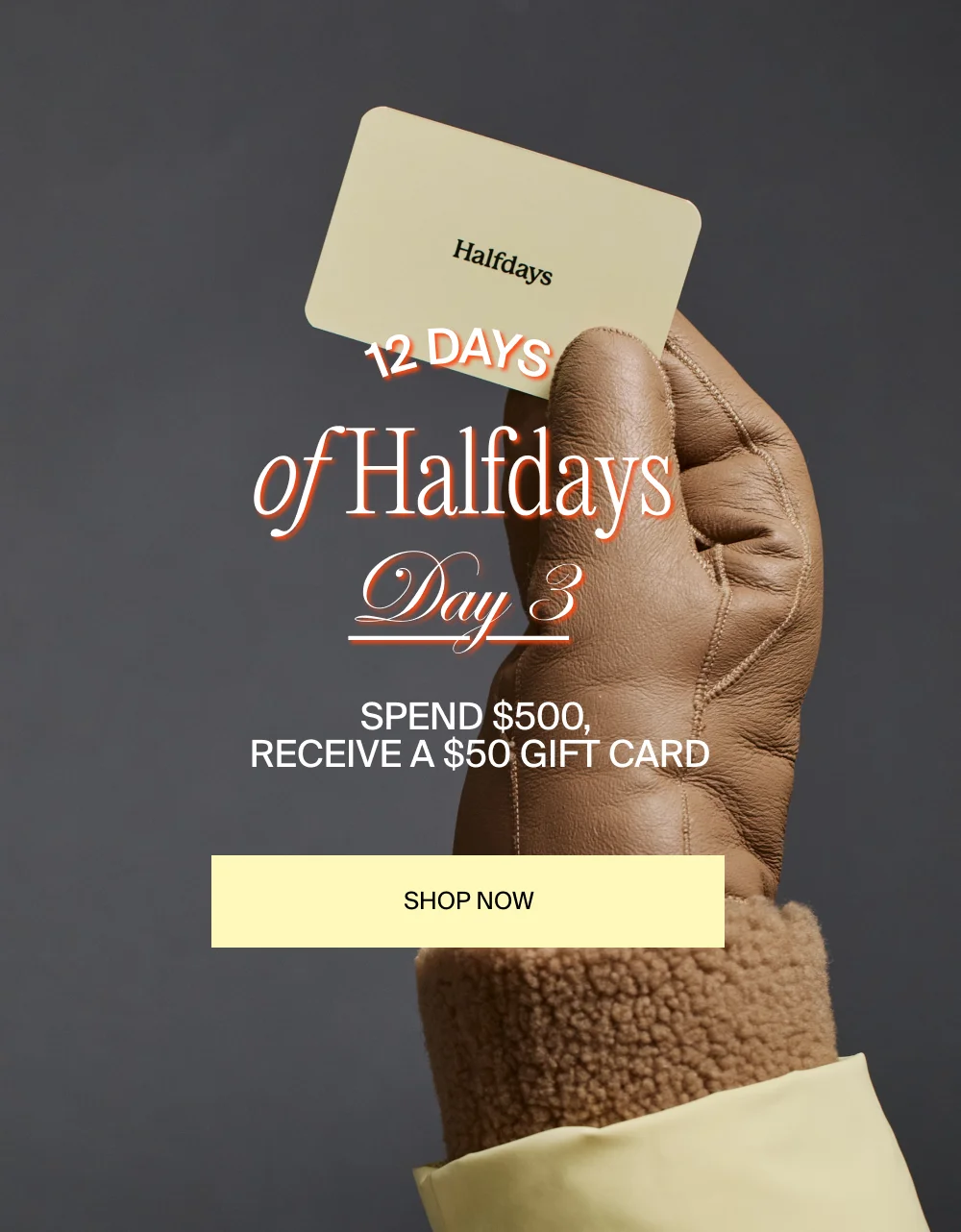 Spend $500, Get a $50 Gift Card