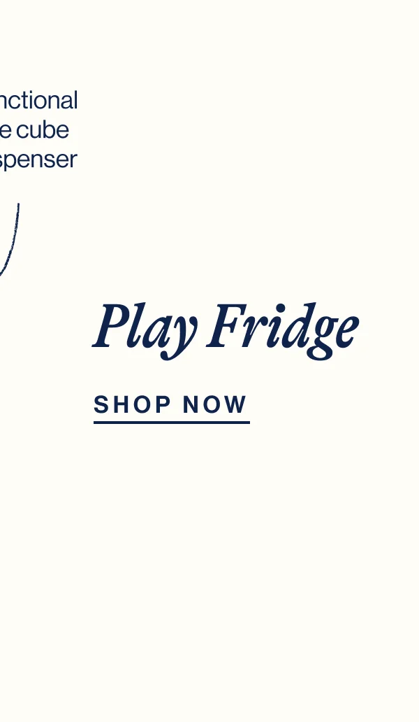The Play Fridge: With Functional  ice cube dispenser & Interactive knobs  & doors