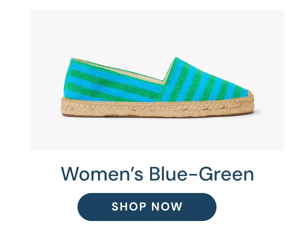 Women's Blue-Green Terry Cloth