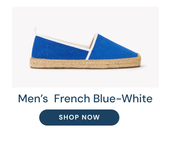 Men's French-Blue White Terry Cloth