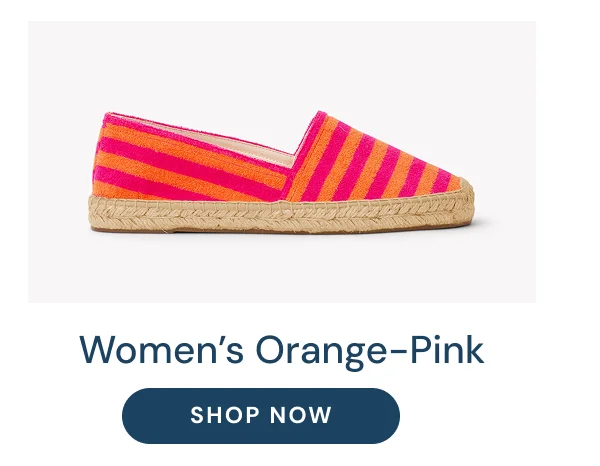 Women's Orange-Pink Terry Cloth