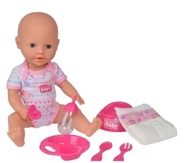 Simba: Newborn Baby- Drink & Wet - 7pc Pink - 15" Doll