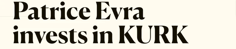 Patrice Evra invests in KURK