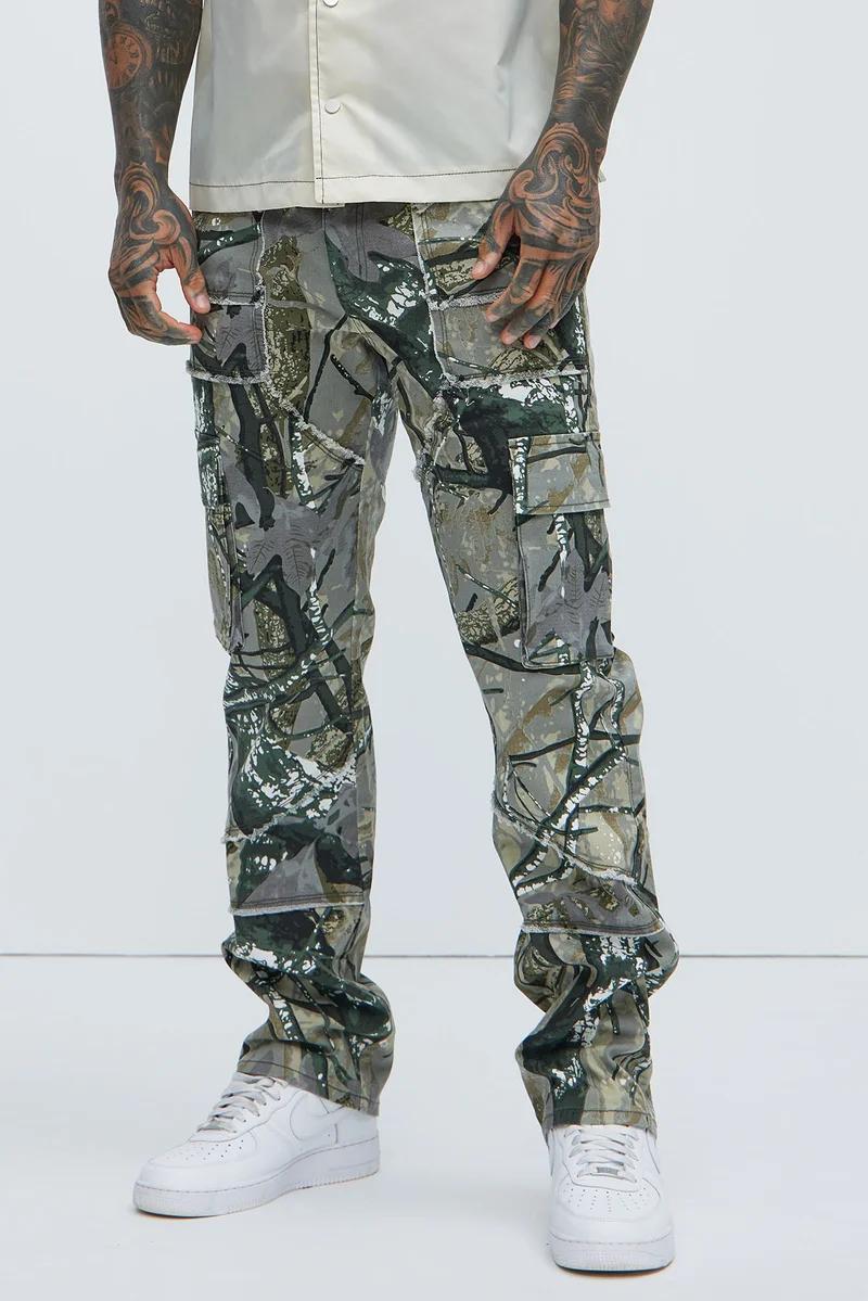 Image of Harvy Straight Pants - Camouflage