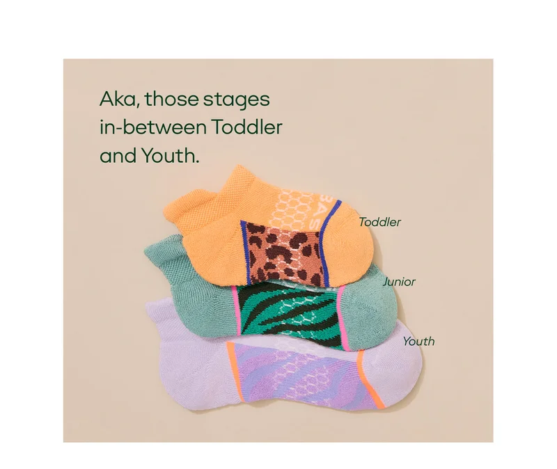 Aka, those stages in-between Toddler and Youth. | Toddler | Junior | Youth