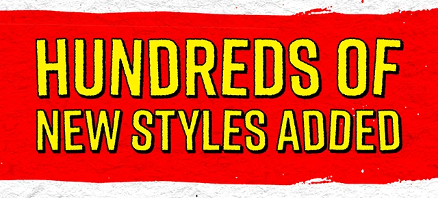 Hundreds Of New Styles Added