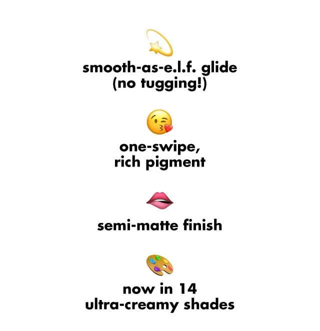 One-swipe, rich pigment!