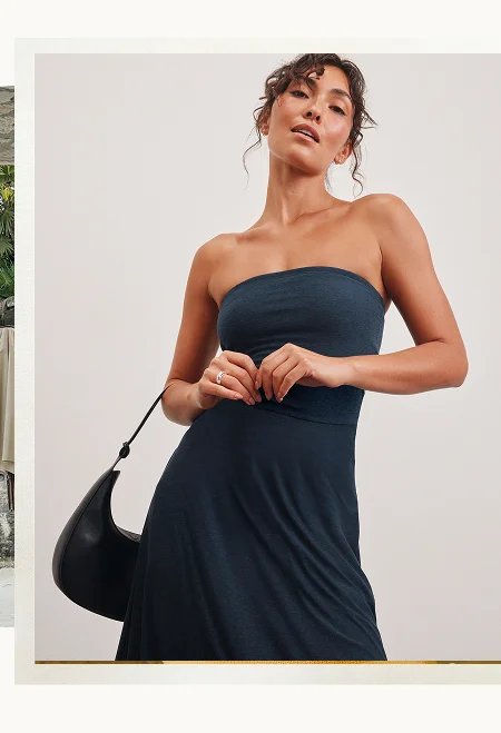 Featherweight Strapless Dress