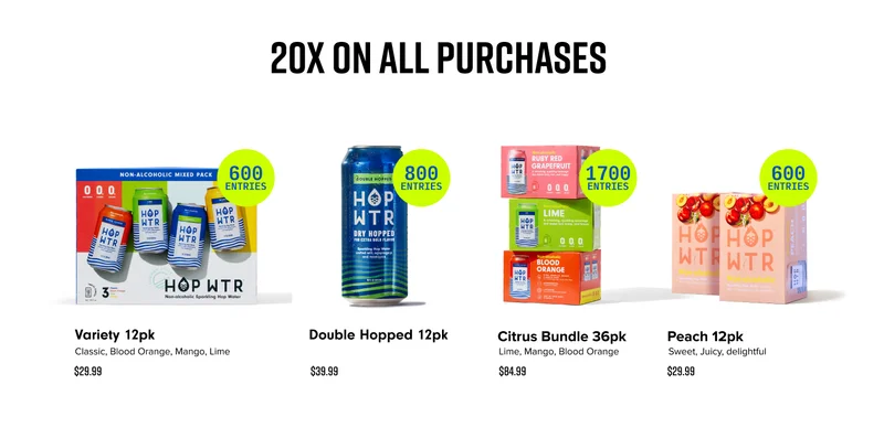 20X on all Purchases