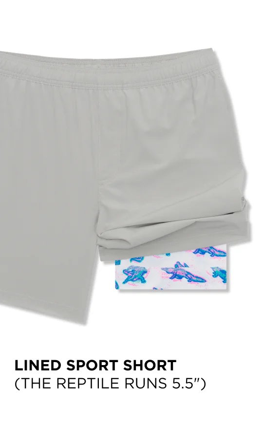 Lined Sport Short: The Reptile Runs 5.5"
