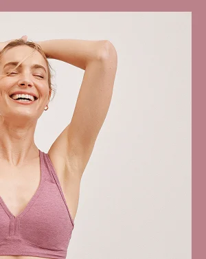 Spacedye Lift Your Spirits Bra in Orchid Blossom Heather