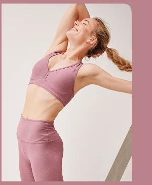 Spacedye Lift Your Spirits Bra in Orchid Blossom Heather