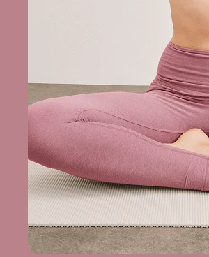 Spacedye Caught In The Midi High Waisted Legging in Orchid Blossom Heather