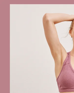 Spacedye Lift Your Spirits Bra in Orchid Blossom Heather