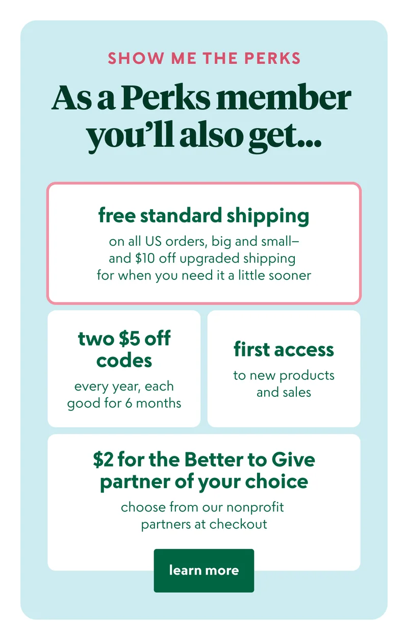 Learn more about Perks