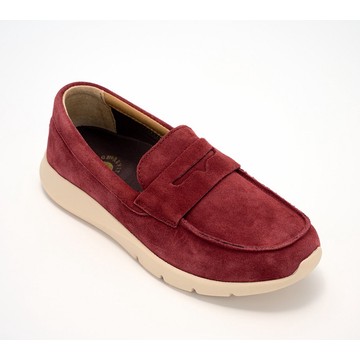 Revitalign Orthotic Suede Slip-Ons - Panorama