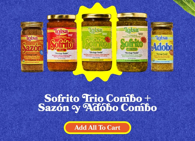 Sofrito Trio Combo + Sazón y Adobo Combo. ADD ALL TO CART