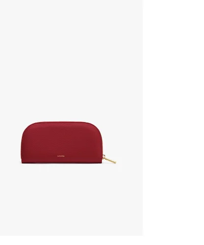 Curved Zip Wallet Sangria