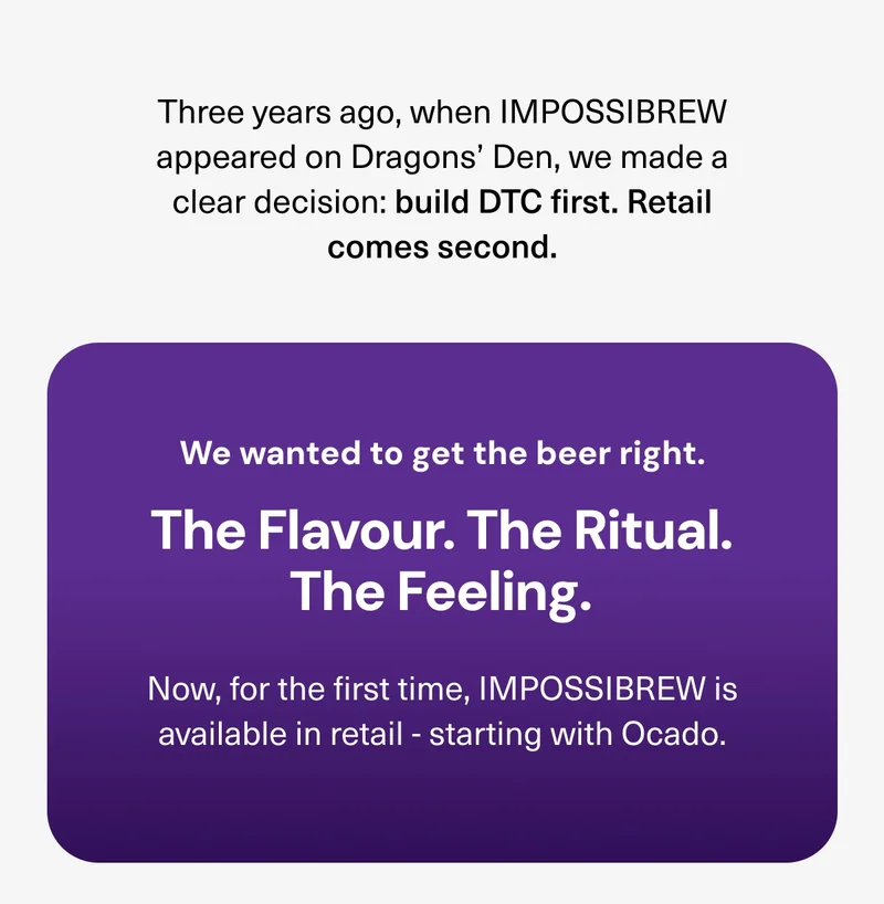 Three years ago we promosed that we will get to retail.