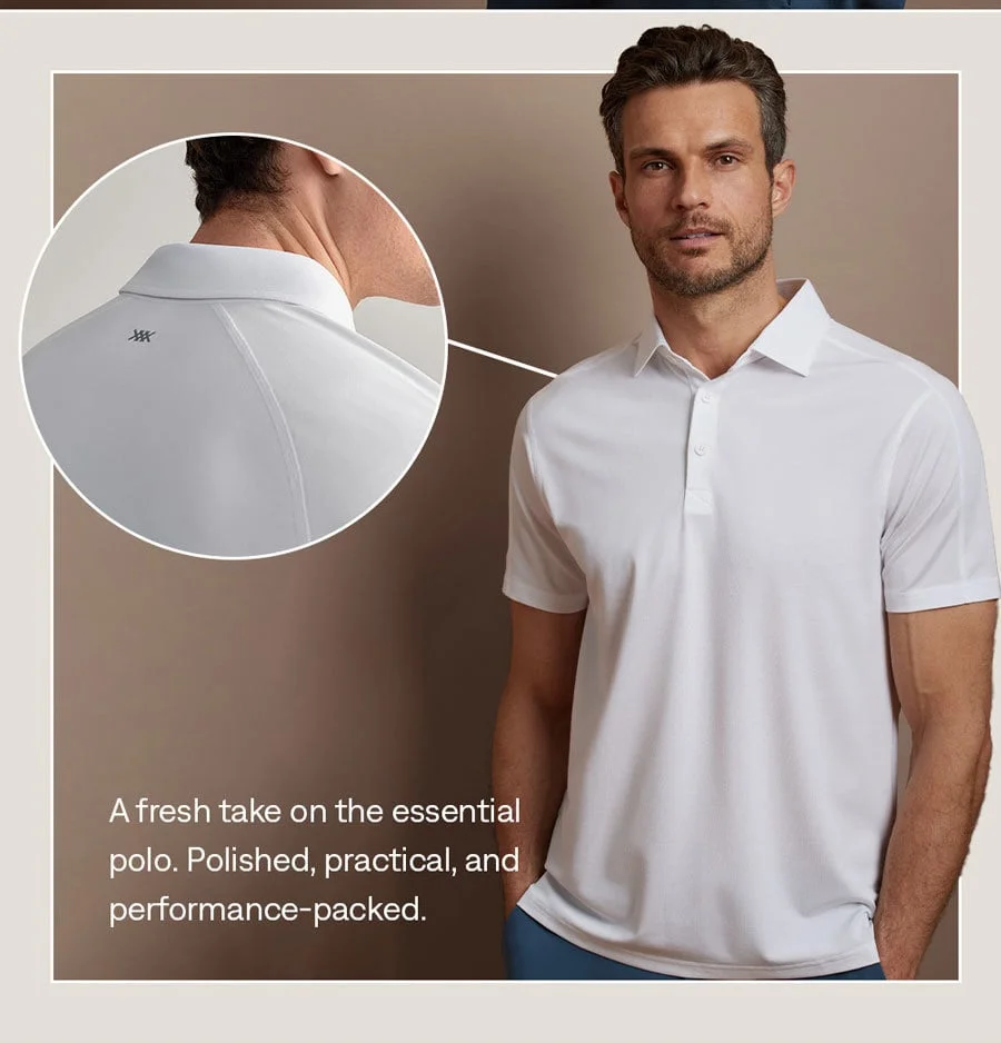 Our new and updated version of the Delta Pique Polo