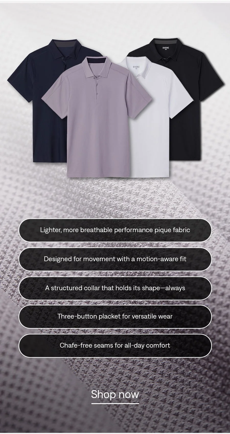 Features of the Regatta Pique Polo