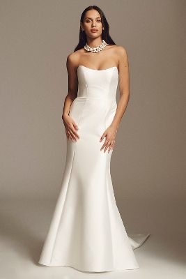 Jenny by Jenny Yoo Bellamy Strapless Sheath Gown