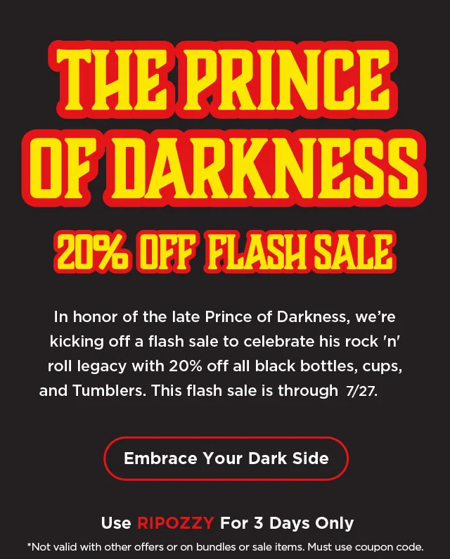 20% off Black - discount code