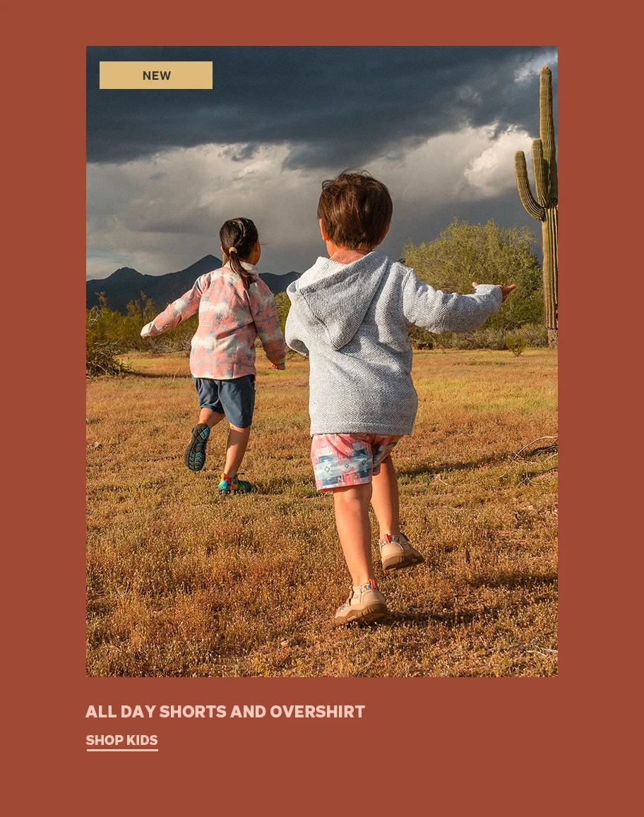 All day shorts and overshirt shop kids