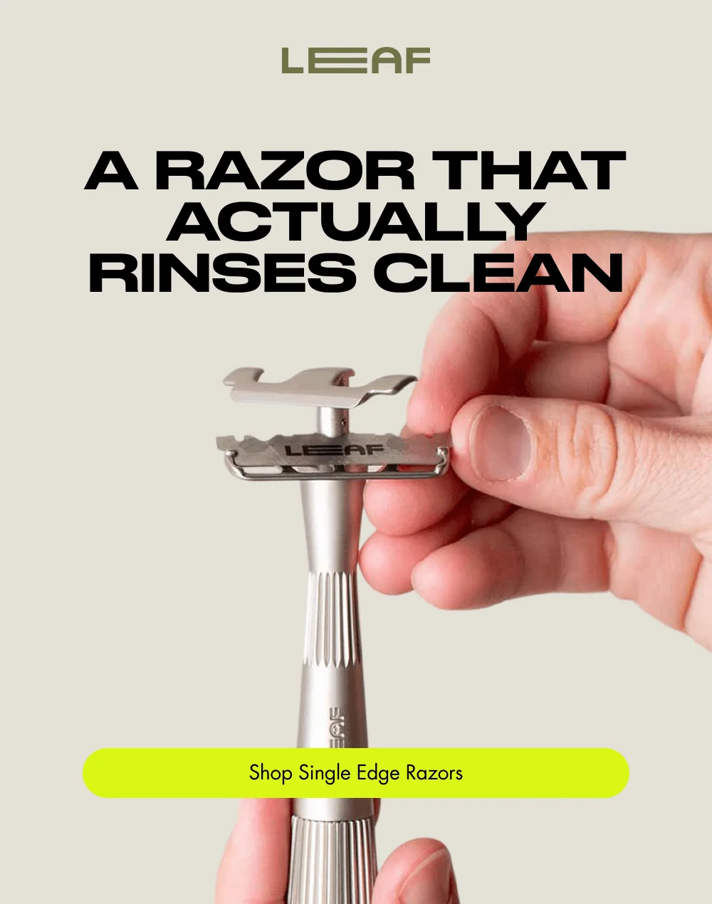 A Razor That Actually Rinses Clean Shop Single Edge Razors