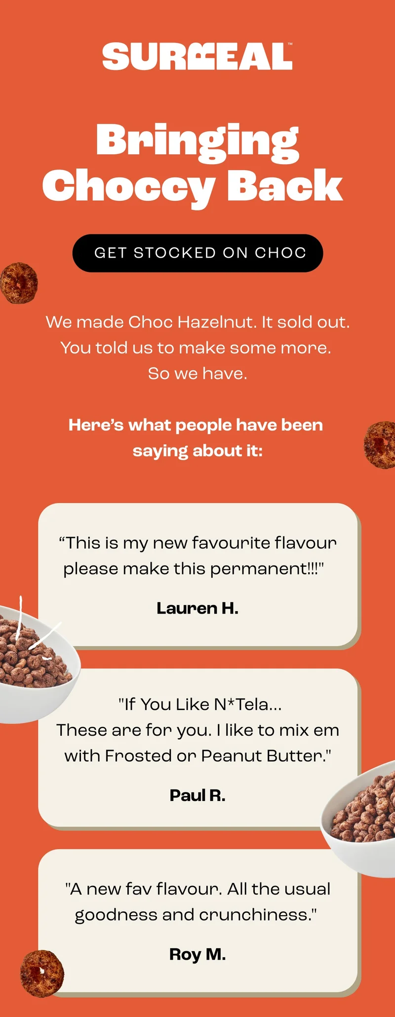 BRINGING CHOCCY BACK