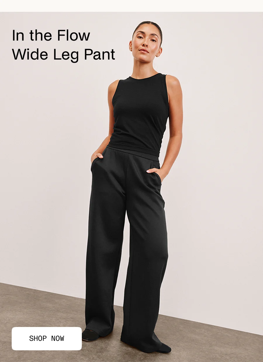 In The Flow Wide Leg Pant in Black