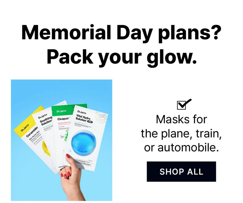 Memorial Day plans? Pack your glow. | Masks for the plane, train, or automobile | SHOP ALL