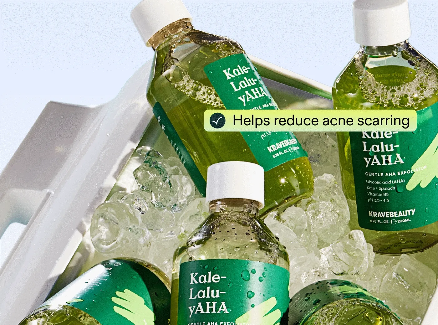 Meet Kale-Lalu-yAHA ✨ Helps reduce acne scarring ✨ Fades hyperpigmentation  ✨ Dissolves dead skin cells ✨ Evens tone, smooths texture ✨ Helps reduce breakouts