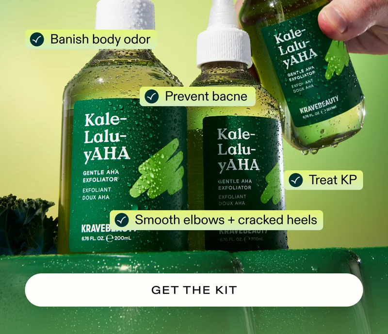 Use it to:  – Soothe scalp  – Banish body odor  – Prevent backne  – Treat KP  – Smooth elbows + cracked heels  |  GET THE KIT