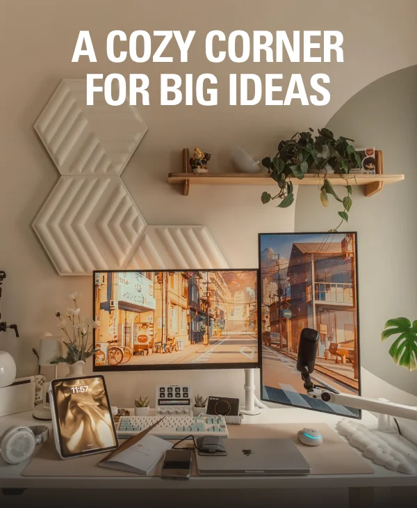 A cozy corner for big ideas