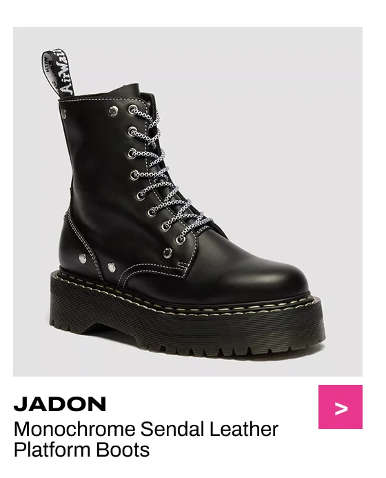 Jaodn Monochrome Sendal Leather Platform Boots