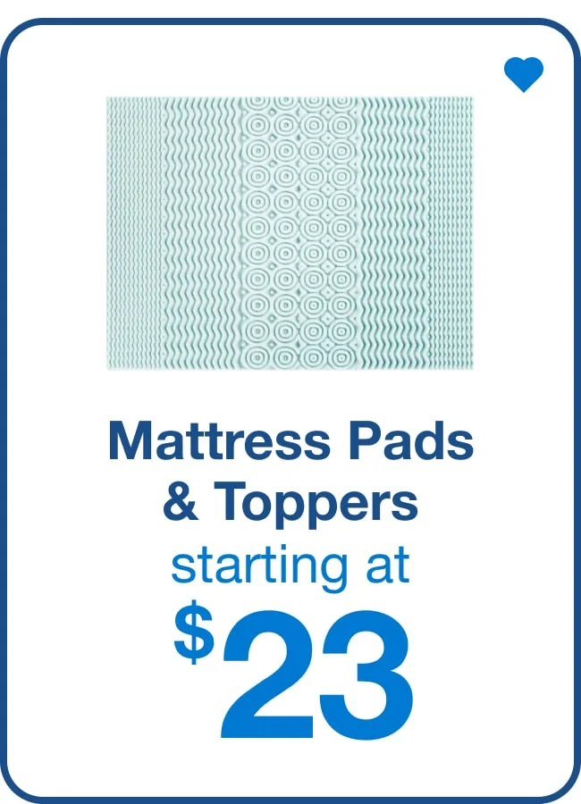 Mattress Pads & Toppers — Shop Now!