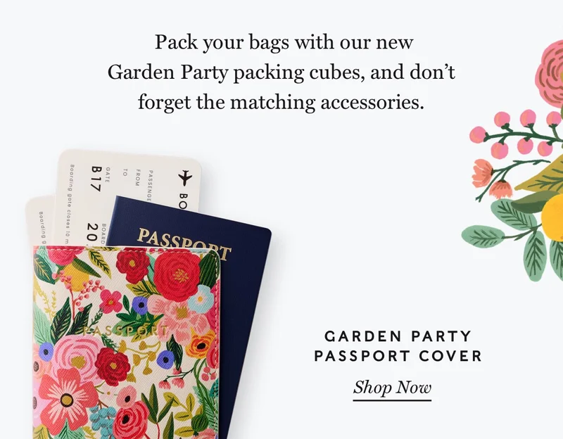 Garden Party Passport Holder