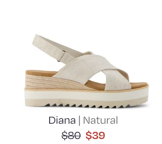 Diana Crossover Wedge Sandal - Image