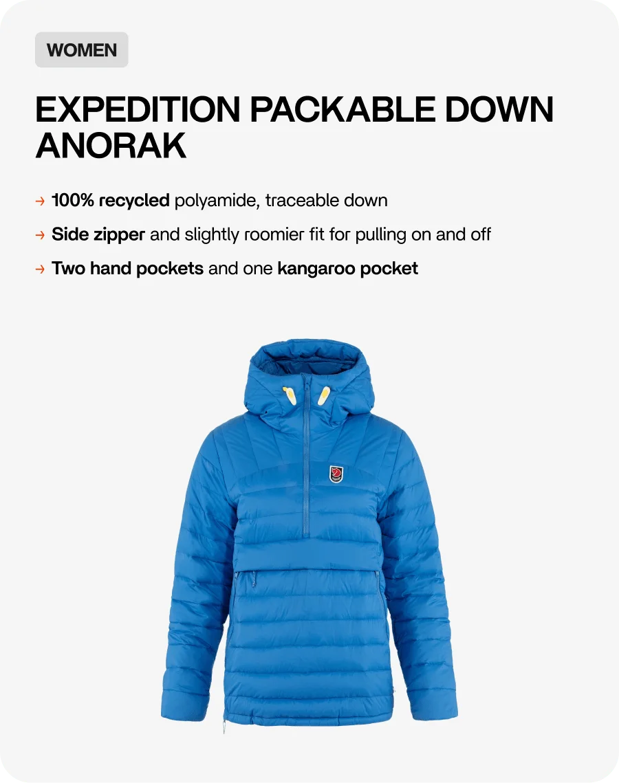 Expedition Packable Down Anorak Expedition Packable Down Anorak