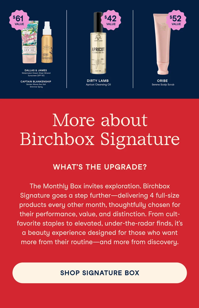 More About Birchbox Signature