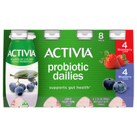 Activia Yogurt Drink, Lowfat, Strawberry/Blue...