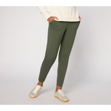 Denim & Co. Petite EasyWear French Terry Ankle Jogger