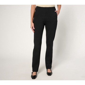 Belle by Kim Gravel Petite Ponte Hollywood Waist Full Length Pants