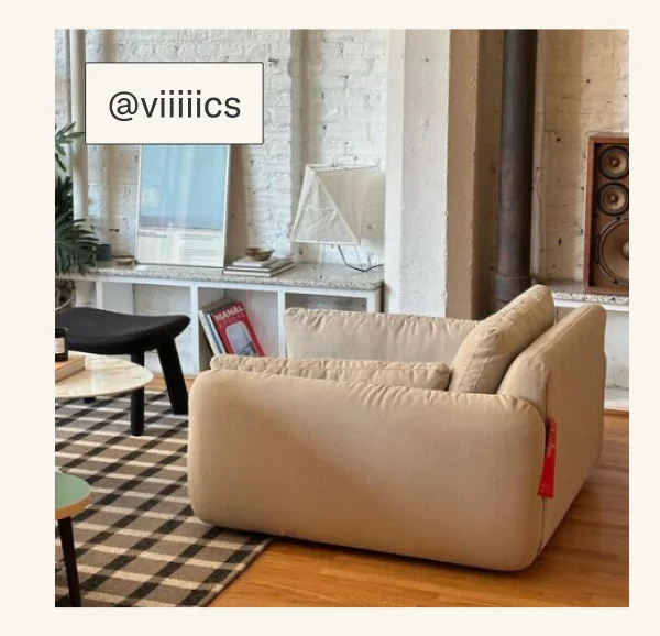 The Sink Down Lounge Chair styled by @viiiiics